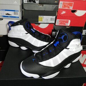 AIR JORDAN 6 RINGS BLACK/WHITE/ROYAL MEN'S US SIZE 12 BRAND NEW IN BOX